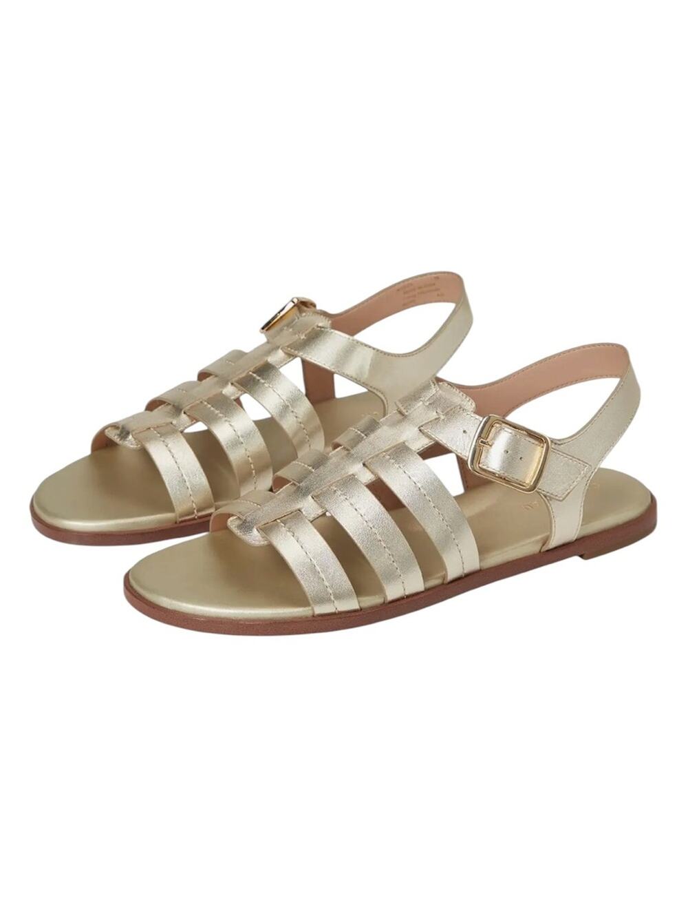 <<Cole Haan Flynn Fishman Gold Sandals โ Sz 8B